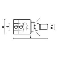Mandrin porte-mèche pour machines Bilek - Ø10mm Rotation gauche