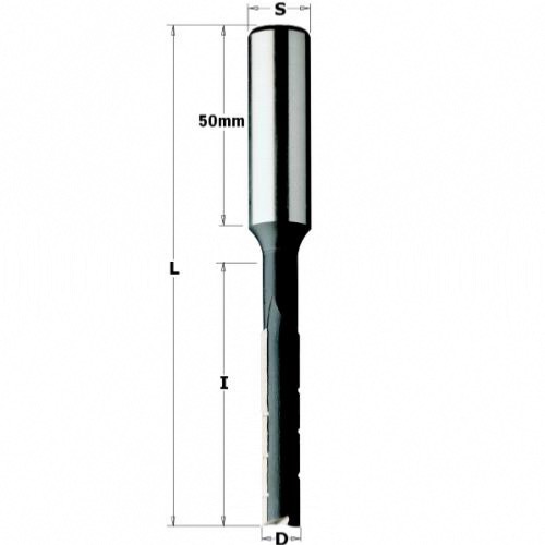 Mèche à mortaiser hss coupe droite - Diamètre 8 mm - Queue de 13mm - CMT 172