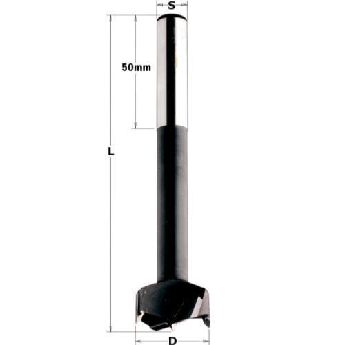 Mèche à façonner carbure - Diamètre 22 mm - Longueur 140 mm - Queue de 13mm