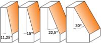 Fraise à chanfreiner CMT - Angle 22,5°  - Queue de 12 mm avec roulement