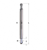 Fraise Carbure pour rainure de joint CMT- Diamètre 3,5 mm - Queue de 6 mm