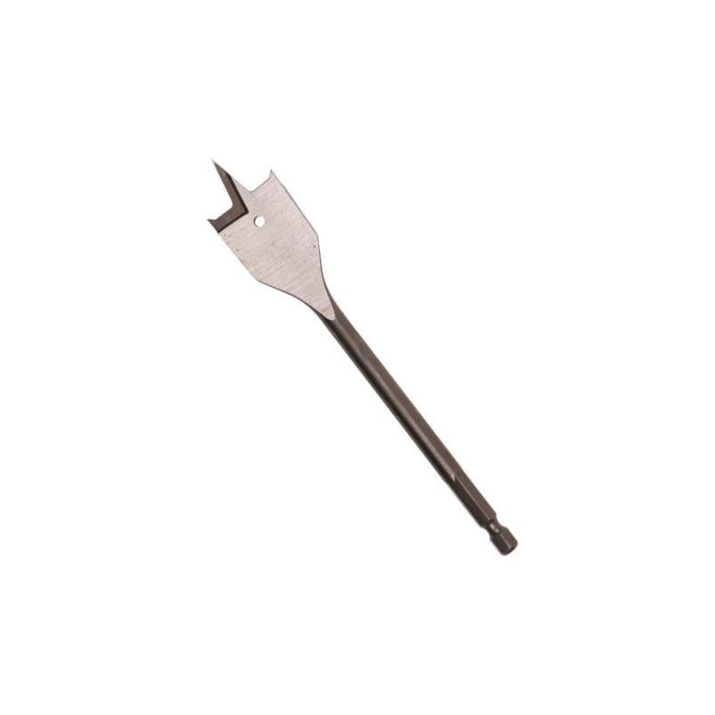 Mèche à Bois Plate MBP Diamètre 18 Mm - Queue 6 Pans, Avec Pointe Centrage Et ébaucheurs