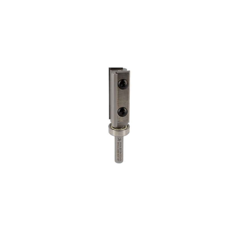 Fraise à Affleurer ENT 20327 - Queue 12 Mm, Diamètre 19 Mm, Lame Réversible Carbure | Pour Bois, Placages