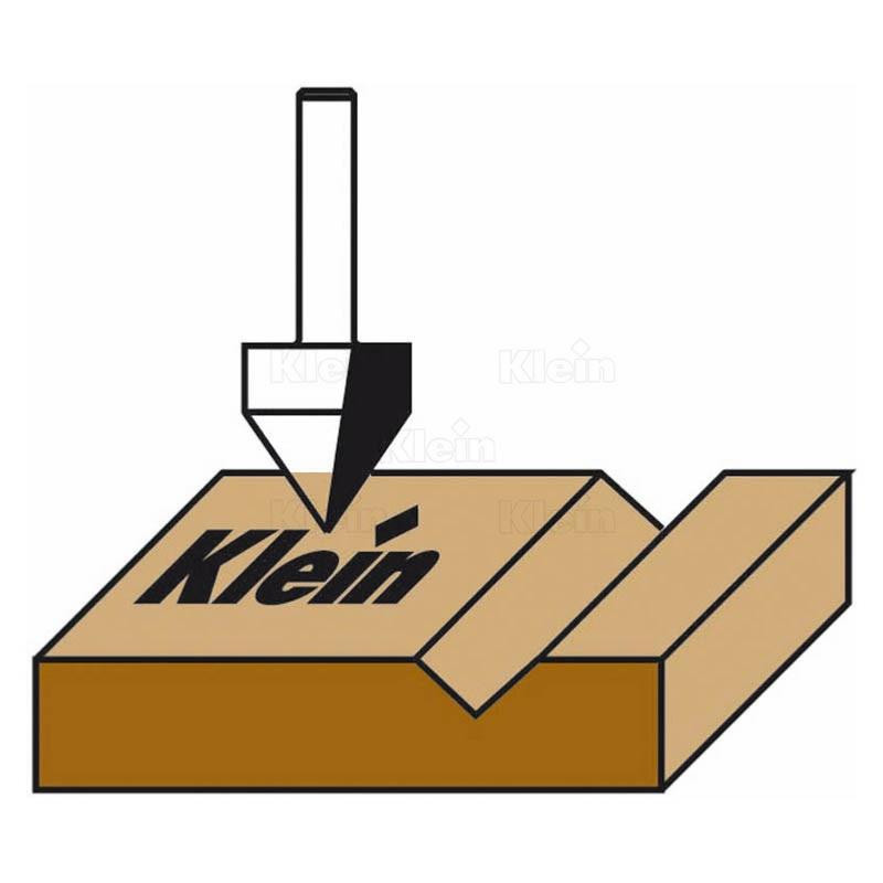 Fraise à Rainurer En V à 90 Degrés, Tige De 12 Mm (1/2 Po