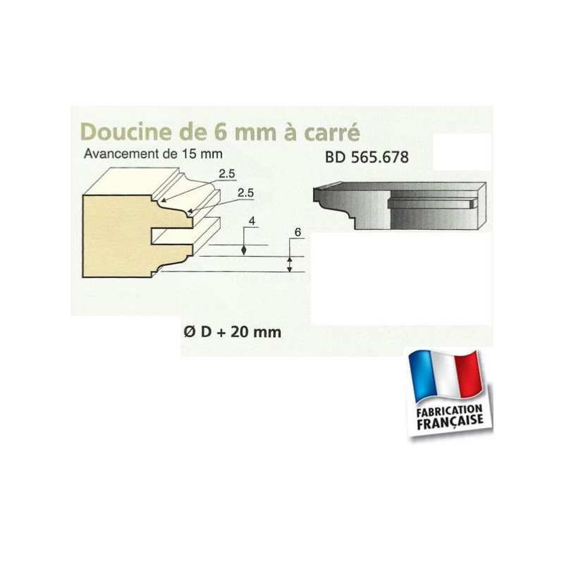 Leman - Jeu de 2 fers profilés N°134 pour porte-outils Ht90mm Leman