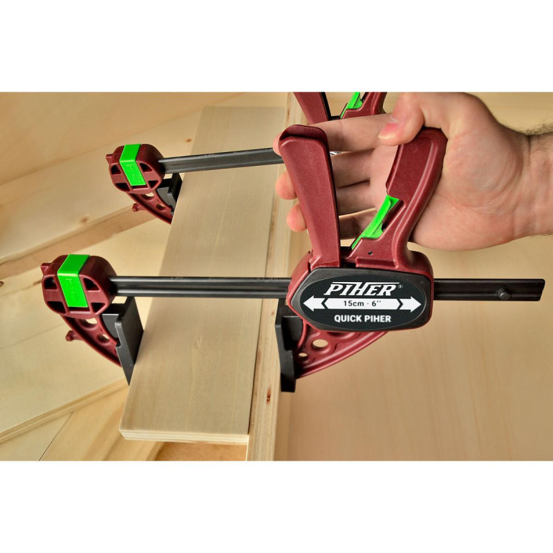 Serre-joint à Une Main Handy 310 Mm - Acier Trempé, Facile à Utiliser, Neuf