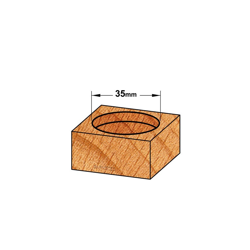 CMT 537.200.31 Mèche à Façonner 20 Mm Diamètre - Queue 8 Mm - Forstner