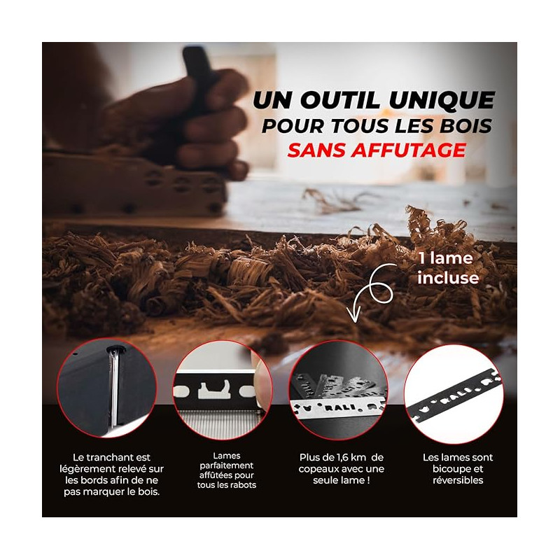 Plainer Rabot Rabot à planer RALI 260 Monobloc
