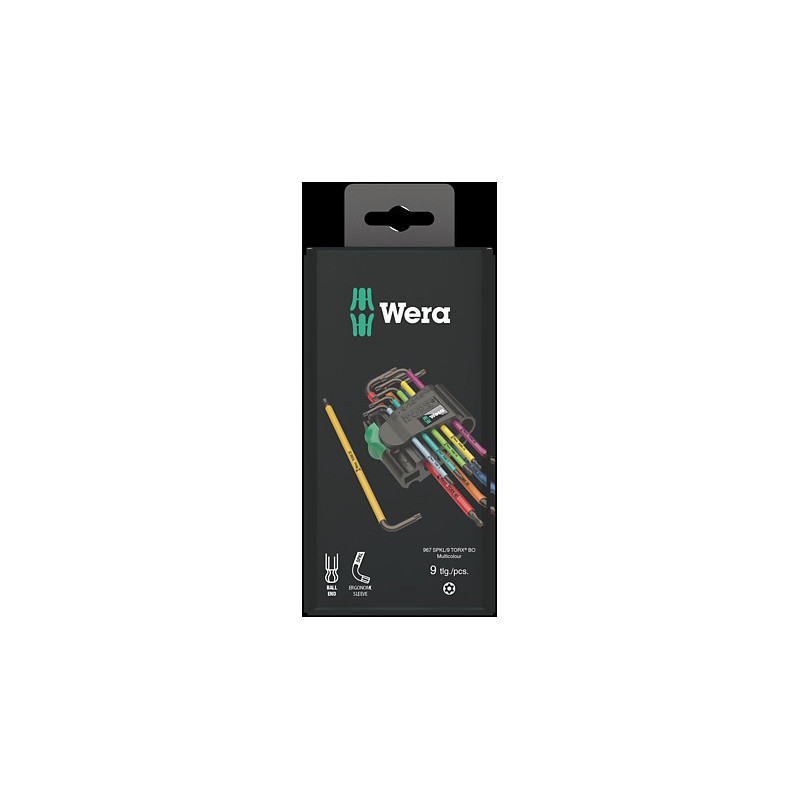 Coffret de 9 clés Torx - Wera 967/9 BO