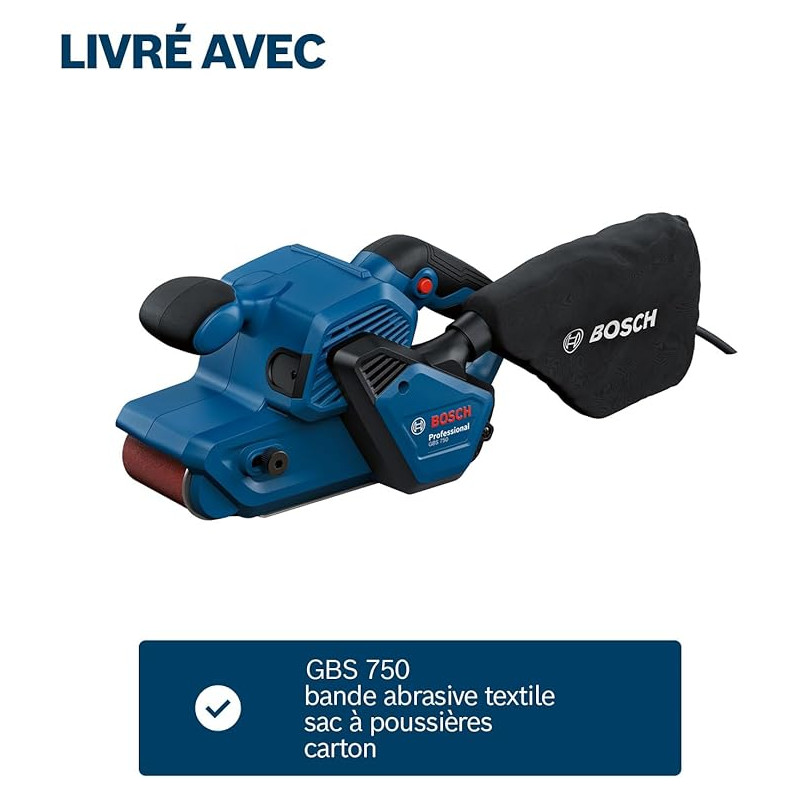 Ponceuse à Bande 550W Avec Table - Bande 762x25mm, Vitesse Réglable, Pour Bois Et Métal - 9