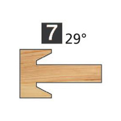 Jeu de 2 Têtes Chanfrein 29°
