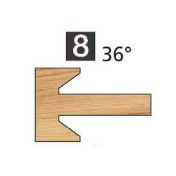 Jeu de 2 Têtes Chanfrein 36°