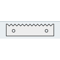 Lot de 2 plaquettes dent de...