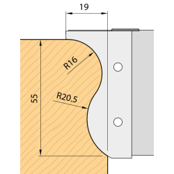 Plaquettes main courante -...