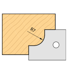 Plaquettes 1/4 rond rayon...