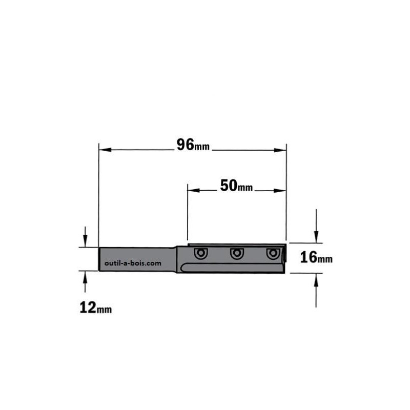 Fraise à Défoncer Queue D'Aronde 8° X 11/16 YONICO - Tige 1/2 Pouce 14813 Pour Joints Solides