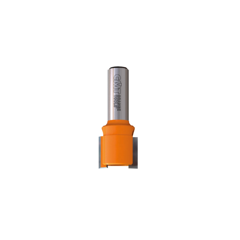 ENT 13840 Fraise à affleurer Carbure, Queue (S) 12 mm, Diamètre (D) 44,5 mm, NL 15,9 mm, E 45°, SL 40 mm, avec roulement