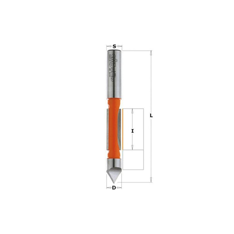 Fraise à Bout Carré CoCud 4mm - Carbure Tungstène Micro-Grain M30 - Pour CNC, Aluminium, Bois