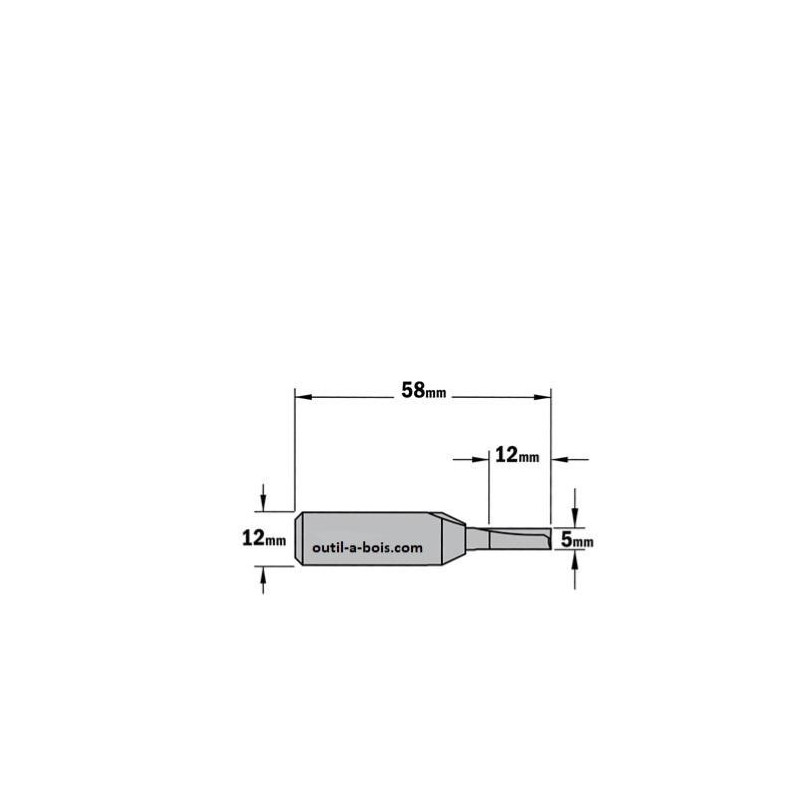 Fraise à Défoncer Carbure ENT – Diamètre 30 Mm, Queue 12 Mm – Pour Bois Massif Et Panneaux