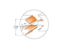 Coffret de fraises pour la fabrication de portes, queue de 12mm - CMT Orange tools 900.527.11