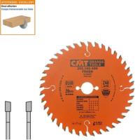 Lame circulaire CMT pour coupes transversales pour portatives - Diamtre 160mm - Alsage 20mm - 40 dents alternes - Ep 2,2/1,6 - CMT Orange tools