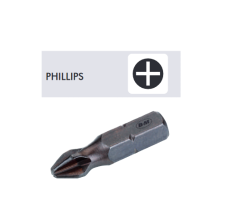 Embout de vissage Phillips PH3 , longueur 25mm