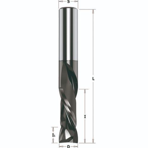 Fraise à compression revêtement chrome - Diamètre 12,7 mm - Hauteur 28 mm - Queue de 12,7 mm - CMT Orange tools