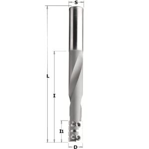 FRAISE A PLAQUETTES AVEC BRISE COPEAUX - Diamètre 16 mm - Queue de 16 mm