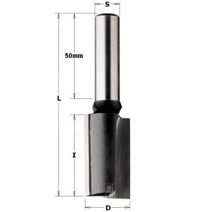 FRAISE A DEFONCER CARBURE D.12 mm QUEUE DE 12 mm Longueur Utile 45 mm