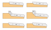 Porte-Outils LEUT Plate Bande Multiprofil - Travail par dessus - Alésage 50 mm