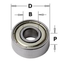Roulement diamètre 15,8 mm - Alésage 6,35 mm - Épaisseur 5 mm