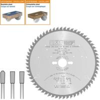 Lame circulaire XTREME CMT pour mélaminés et agglomérés - Diamètre 250mm - 60 dents négatives - Alésage 30mm - Ep 3,2/2,2 - CMT Orange tools