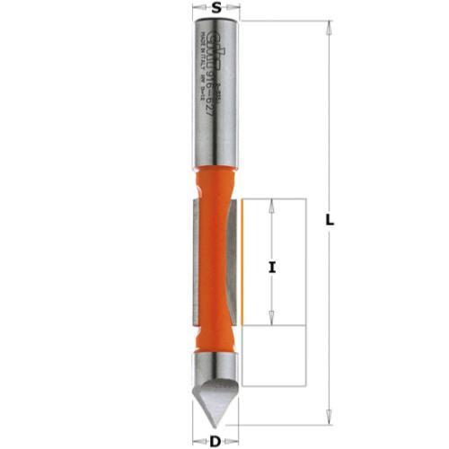 SpeTool Up&Down Fraise a Copier 6 mm de Diamètre de Tige Fraise à Affleurer  Fraise Hélicoïdale