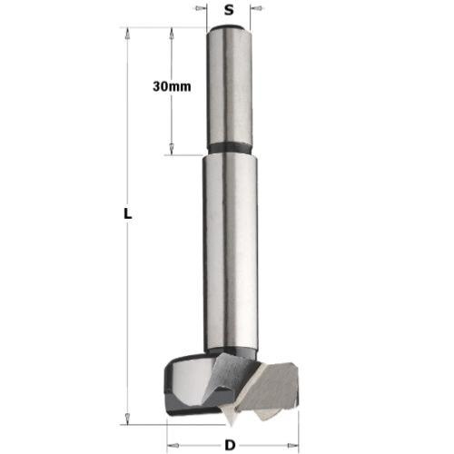 Mèche à façonner acier CMT - Diamètre 30 mm - Longueur 90 mm