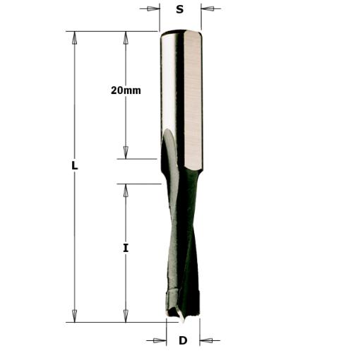 Mèche cylindrique pour machines Mafell® modele DD40 diamètre 5 mm