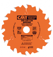 Lame circulaire CMT pour coupes en longueur pour portatives  - Diamètre 190mm - Alésage 16mm - 12 dents alternées - Ep 2,6/1,6 - CMT Orange tools