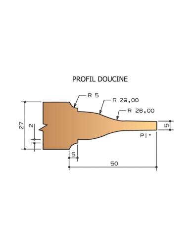 PORTE-OUTILS PLATE BANDE DOUCINE - Diamètre 160mm - Alésage 30mm PAR DESSOUS - ELPP025110