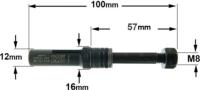 Arbre porte fraise CMT 822 longueur 100 mm - Queue de 12 mm