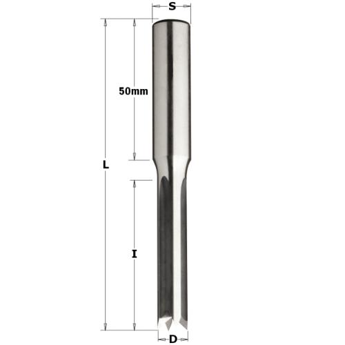 Mèche à mortaiser hss Z4 coupe droite & gauche - Diamètre 7 mm - Queue de 13mm - CMT 104