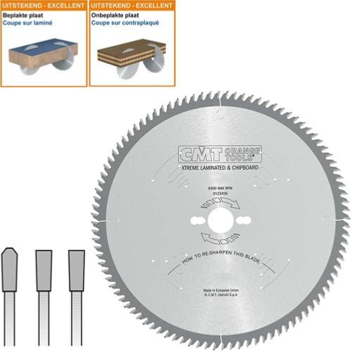Lame circulaire CMT XTREME  - Diamètre 250mm - Alésage 30mm - 78 dents positives - Ep 3,2/2,2 - CMT Orange tools