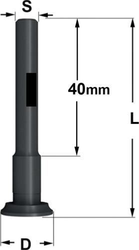 Arbre porte fraise CMT 823 longueur 55 mm - Queue de 6 mm