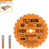 Lame circulaire CMT - Diamètre 300mm - Alésage 30mm - 24 dents alternées - Ep 2,6/1,8 - CMT Orange tools