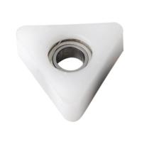 Roulement triangle en Delrin diamtre 12,7 mm - Alsage 4,76 mm - paisseur 5,8 mm