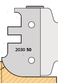 PAIRE DE PLAQUETTES 2030 50 pour Porte Outil multiprofil pour porte