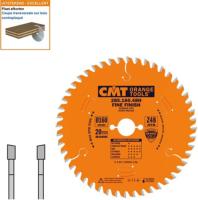 Lame circulaire CMT pour coupes de précision  - Diamètre 160mm - Alésage 20mm - 48 dents alternées - Ep 2,2/1,6 - CMT Orange tools