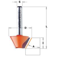 Fraise à chanfreiner CMT - Angle 45° - Queue de 6 mm