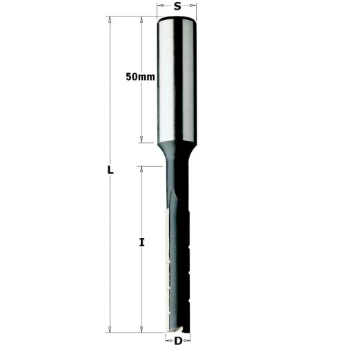 Mèche à mortaiser hss coupe droite - Diamètre 8 mm - Queue de 16mm - CMT 102