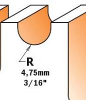 Fraise à gorge CMT - Rayon 4,75 mm - Queue de 8 mm