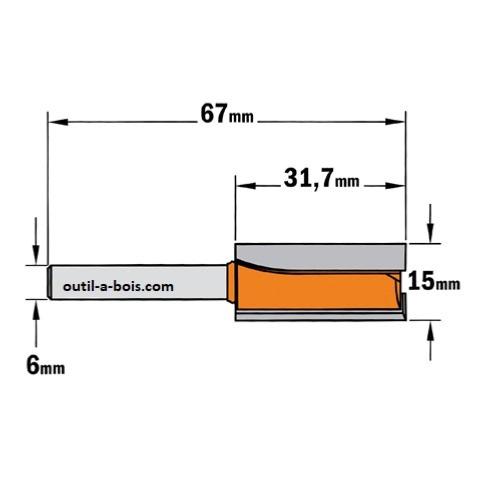 ENT 14214 Fraise à arrondir Carbure, Queue (S) 6 mm, Diamètre (D) 31,8 mm,  NL 15,9 mm, R 9,5 mm, SL 32 mm, avec roulement : : Bricolage
